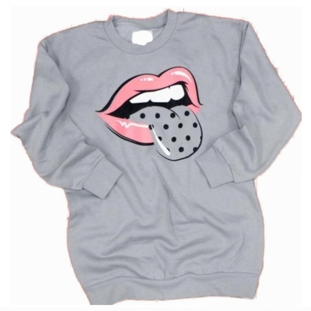 NEW Polka Dot Lips Sweatshirt